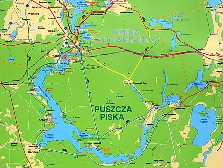 Mapa jez. Nidzkiego